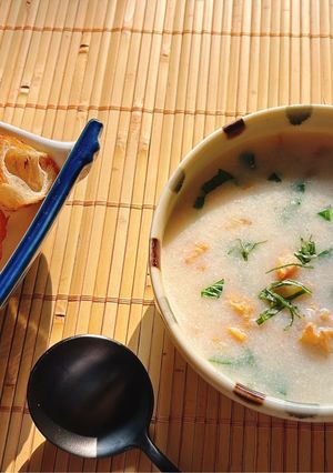 Hình của món Cháo sữa đậu nành.