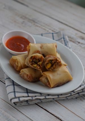 Foto resep 194. Lumpia Goreng Ayam Jamur Mini