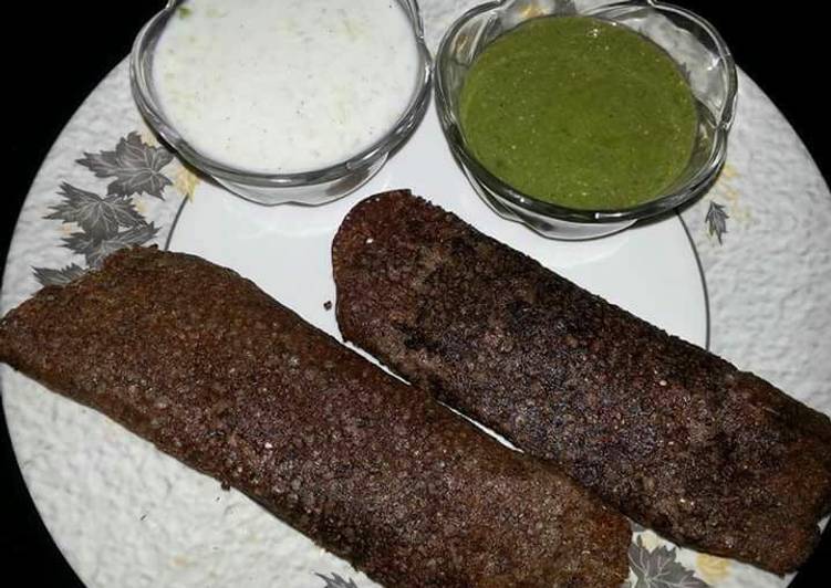 Easiest Way to Prepare Super Quick Homemade Stuff paneer dosa with coconut chutney