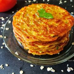 A picture of Oats Tomato Pancake.