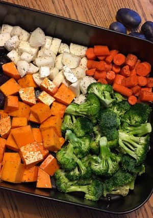 A picture of Roasted Winter Vegetables.