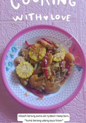 Foto resep Tumis udang saus tiram