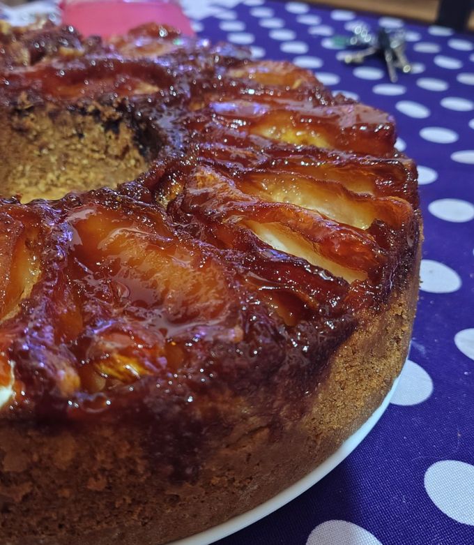 Una foto de Torta invertida de manzanas! 😍