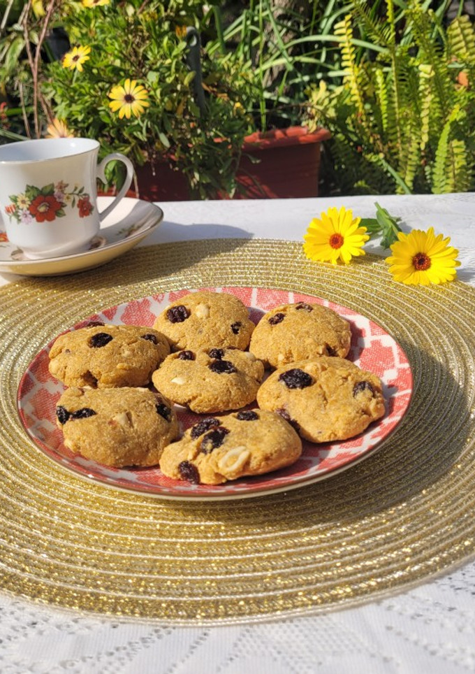 Una foto de Galletitas garbanzo, maní y pasas