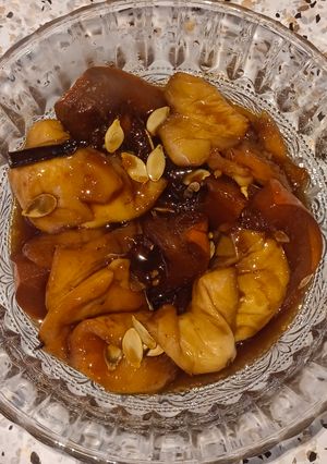 Una foto de Dulce de guayaba y calabaza