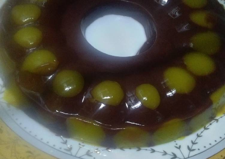 Puding nutrijel polkadot