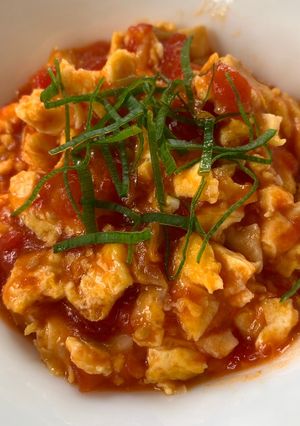 Foto resep Telur Tomat / Chǎo Jīdàn