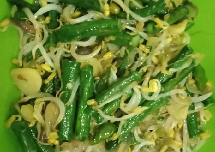 Tumis toge kacang panjang hot