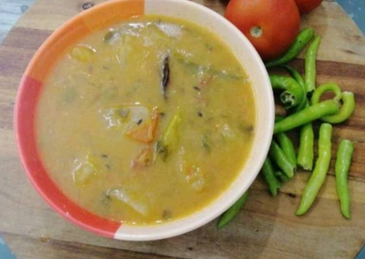 Steps to Prepare Super Quick Homemade Hyderabadi Budme Ki Khatti Daal