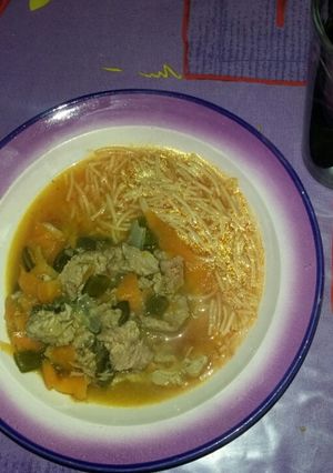 Una foto de Bistek poblano con zanahoria