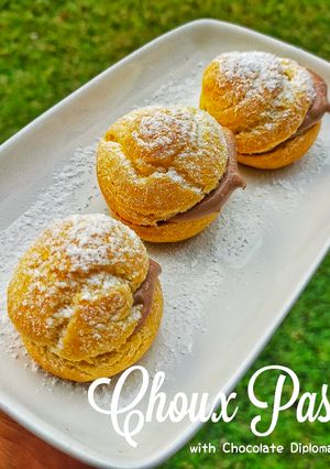 Foto resep Choux Pastry with Chocolate Diplomat Cream