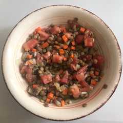 Una foto de Ensalada de lentejas