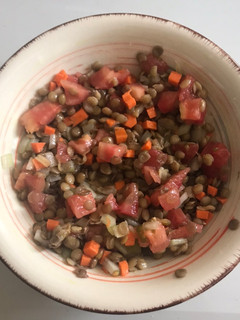 Una foto de Ensalada de lentejas