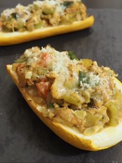 Une photo de Courgettes farcies végétariennes