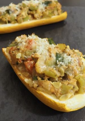 Une photo de Courgettes farcies végétariennes