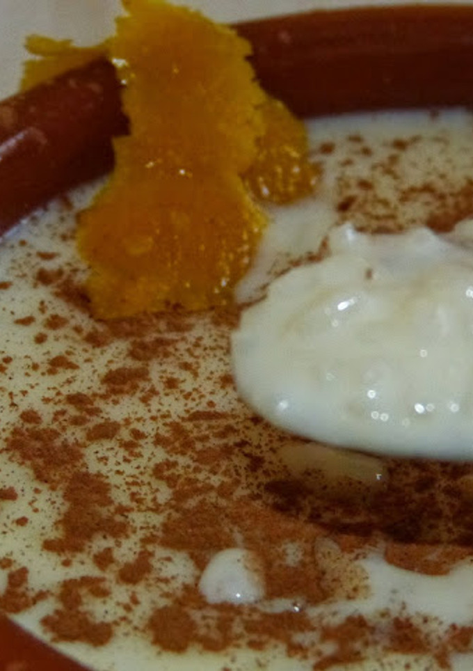 Una foto de Arroz con leche (con y sin thermomix)