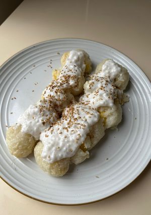 A picture of Vietnamese Grilled Banana Sticky Rice (Bánh Chuối Nếp Nướng).