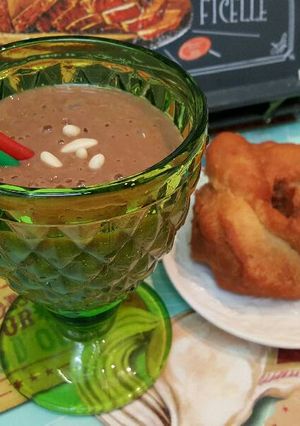Una foto de Batido de chocolate y mango