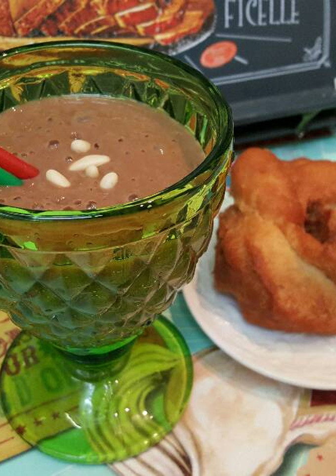 Una foto de Batido de chocolate y mango
