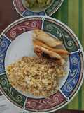 Arroz frito con huevos