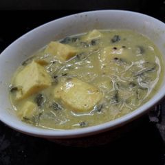 A picture of Methi Moong dal Paneer.