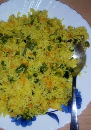 A picture of Vegetable rice.