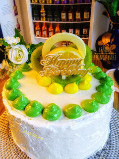 Foto resep Lemon Sponge Cake Cheese Cream Frosting with Curd
