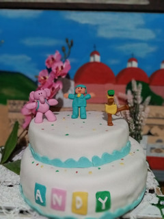 Una foto de Pastel de fondant