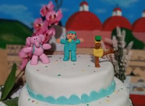 Una foto de Pastel de fondant
