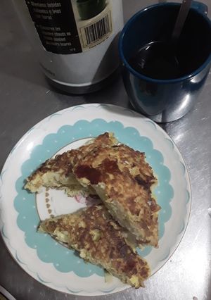 Una foto de Torta de arroz con banano