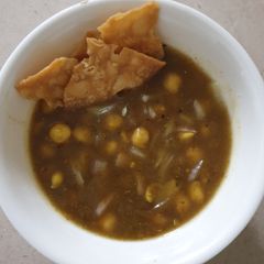 A picture of Kathiawari chole.