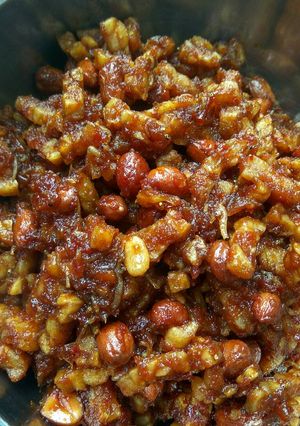 Foto resep Sambal goreng tempe kacang teri nasi