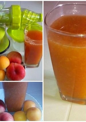 صورة لوصفة عصير المشمش والخوخ