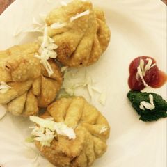 A picture of Chow mein potlis.