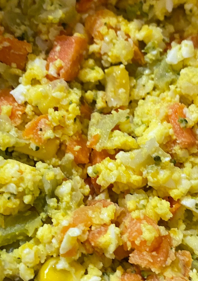 Una foto de Ensalada de huevo cocido para bebé