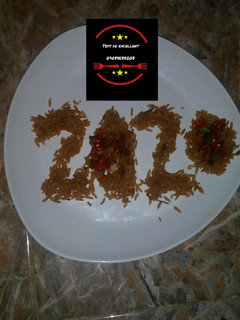 Brown rice and vegetable sauce ainihin hoton girkin