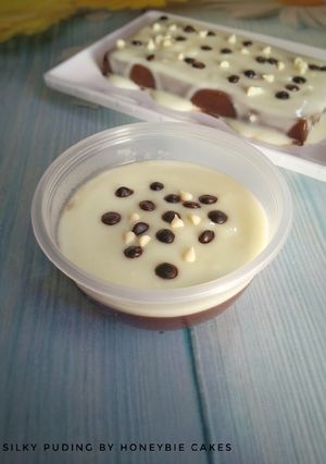 Foto resep Puding coklat with vanilla vla