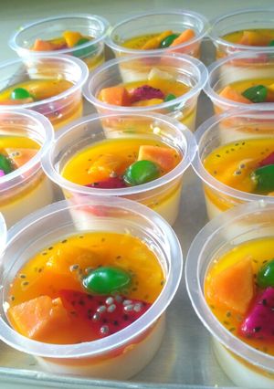 Foto resep Puding sutra​ coctail ekonomis
