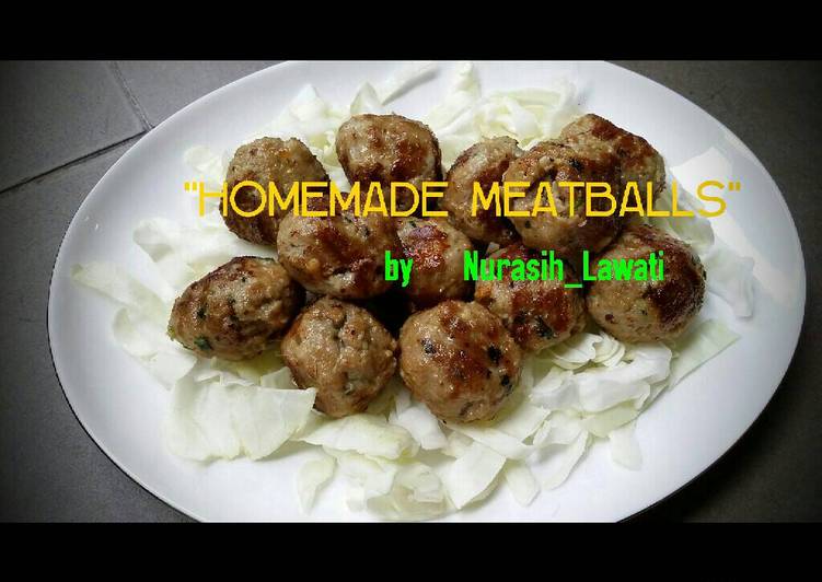 Homemade meatballs