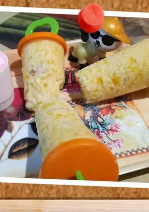 A picture of Mango kulfi.