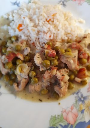 Zöldborsós pulykatokány recept fotója