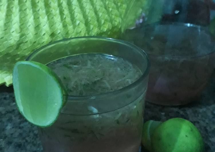 Bagaimana Membuat Es timun selasih seger Anti Gagal