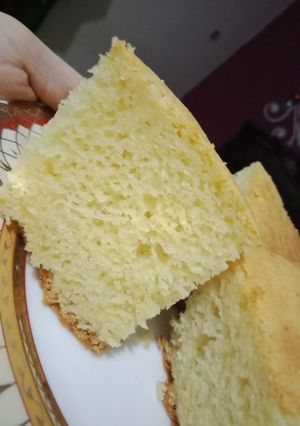 صورة لوصفة كيكة الزبادي الهشه