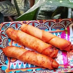 A picture of Chicken Spring Rolls.