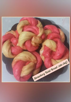Foto resep Strawberry Twist Bread (ala chef)