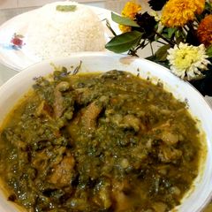 A picture of Shaljam Palak Gosht.