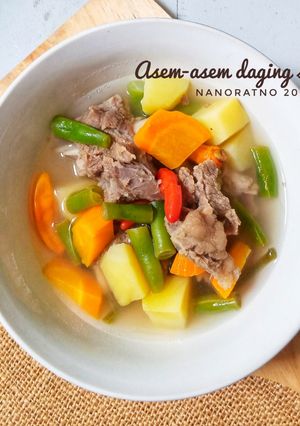 Foto resep Asem-asem daging sapi