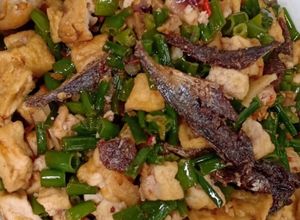 Foto resep Blalo oseng tahu ikan asin