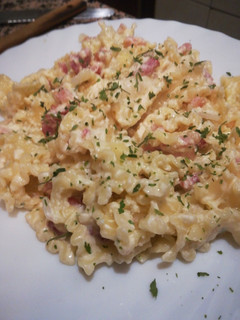 Una foto de Pasta a la carbonara