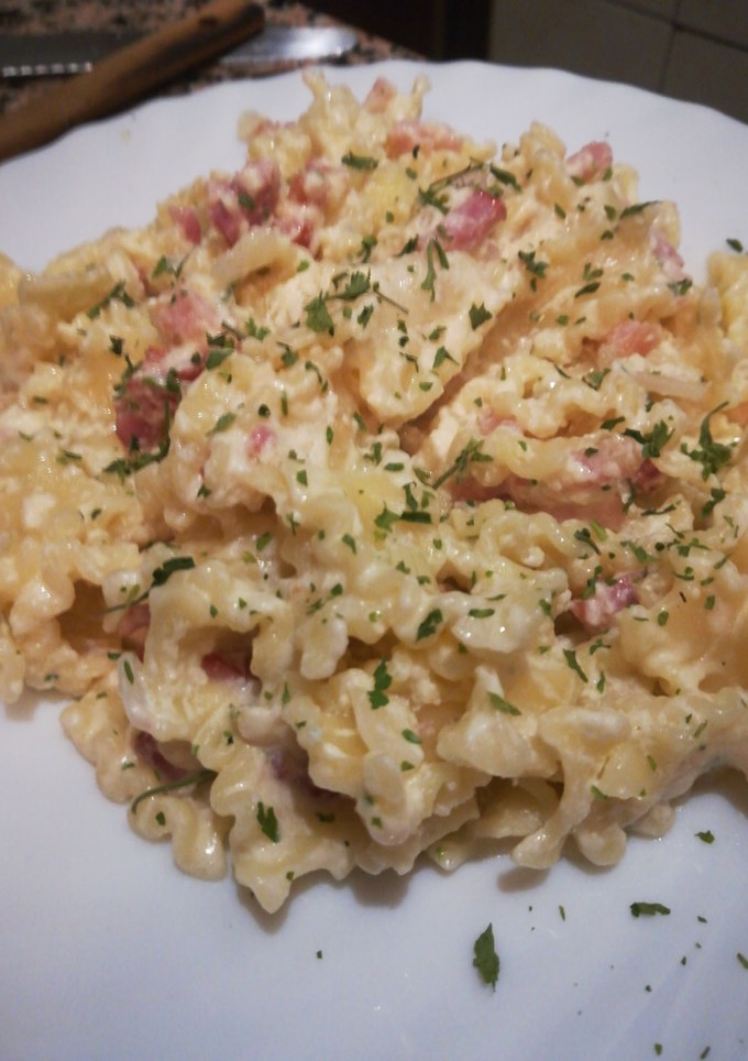 Una foto de Pasta a la carbonara